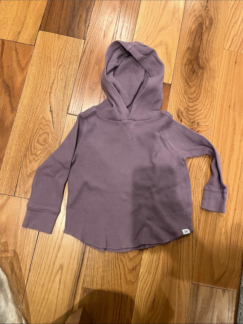 2T. EUC GAP Kids Waffle Hoodie - Dusty Mauve